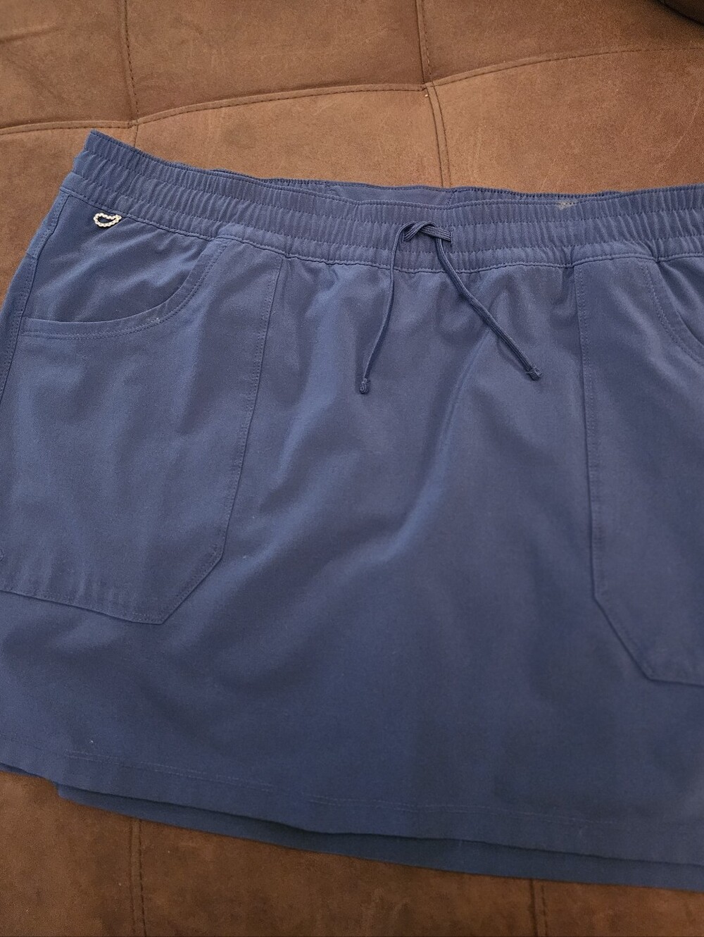Columbia PFG Navy Skorts with Drawstring